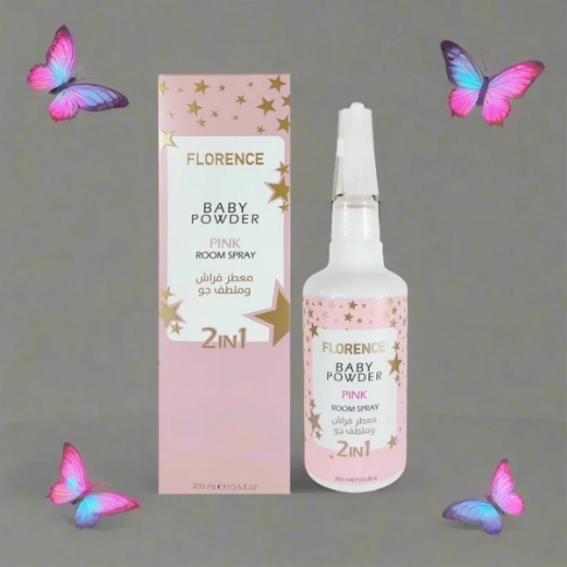 صورة فلورنس بيبي باودر بنك معطر فراش ومنزل 300مل