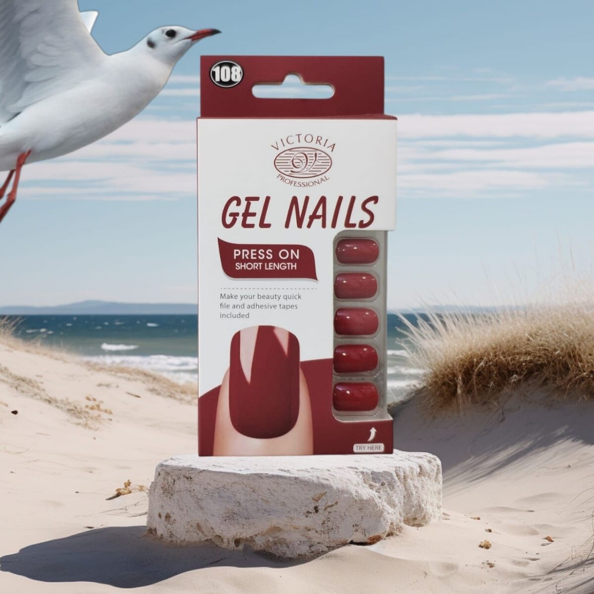 صورة فيكتوريا اظافر جل 108