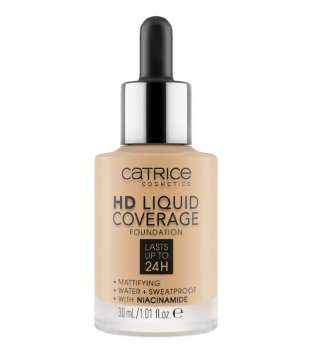 صورة كاتريس كريم أساس عالي الجودة بتغطية سائلة بيج دافئ 040  