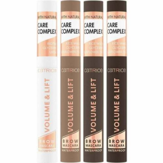 صورة كاتريس ماسكارا فوليوم آند ليفت للحواجب مقاومة للماء بني متوسط 030 