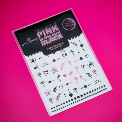 صورة ايسنس ملصق أظافر أسود جديد متغير اللون 01