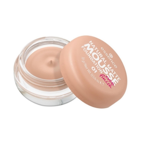 صورة ايسنس كريم أساس موس غير لامع طبيعي 01 لون بيج  