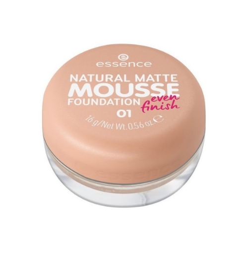 صورة ايسنس كريم أساس موس غير لامع طبيعي 01 لون بيج  