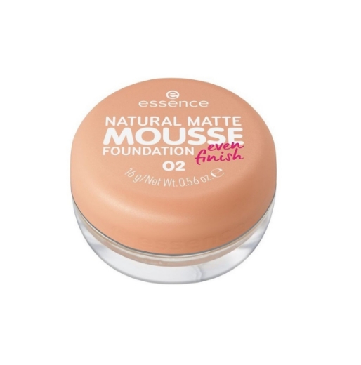 صورة ايسنس كريم أساس موس غير لامع طبيعي 02 لون بيج 16 جرام