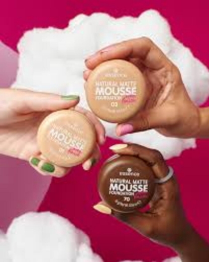 صورة ايسنس كريم أساس موس غير لامع طبيعي 02 لون بيج 16 جرام