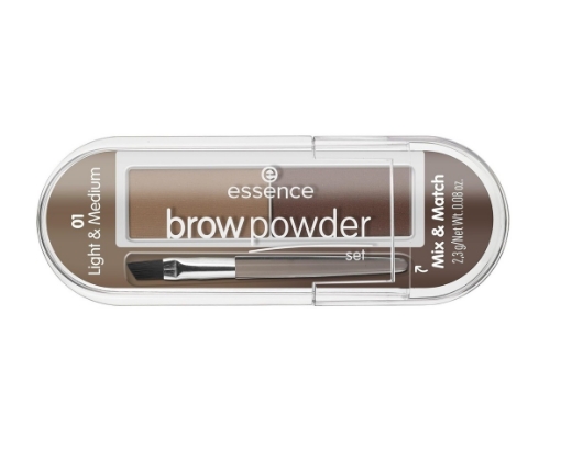 صورة ايسنس مجموعة بودره الحواجب فاتح ومتوسط  10