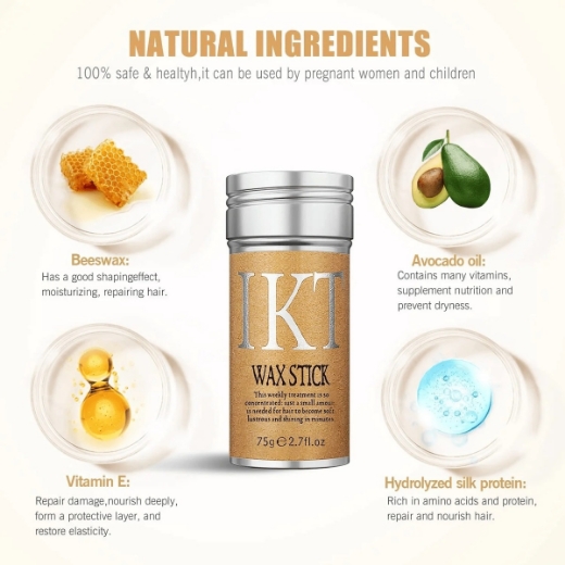 صورة شمع الشعر عصا شمع تصفيف قوي وطويل الأمد لحواف الشعر