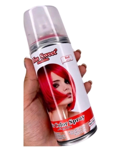 الصورة: 'مس سويت بخاخ صبغ للشعر باللون الاحمر الخمري سبريه 138مل