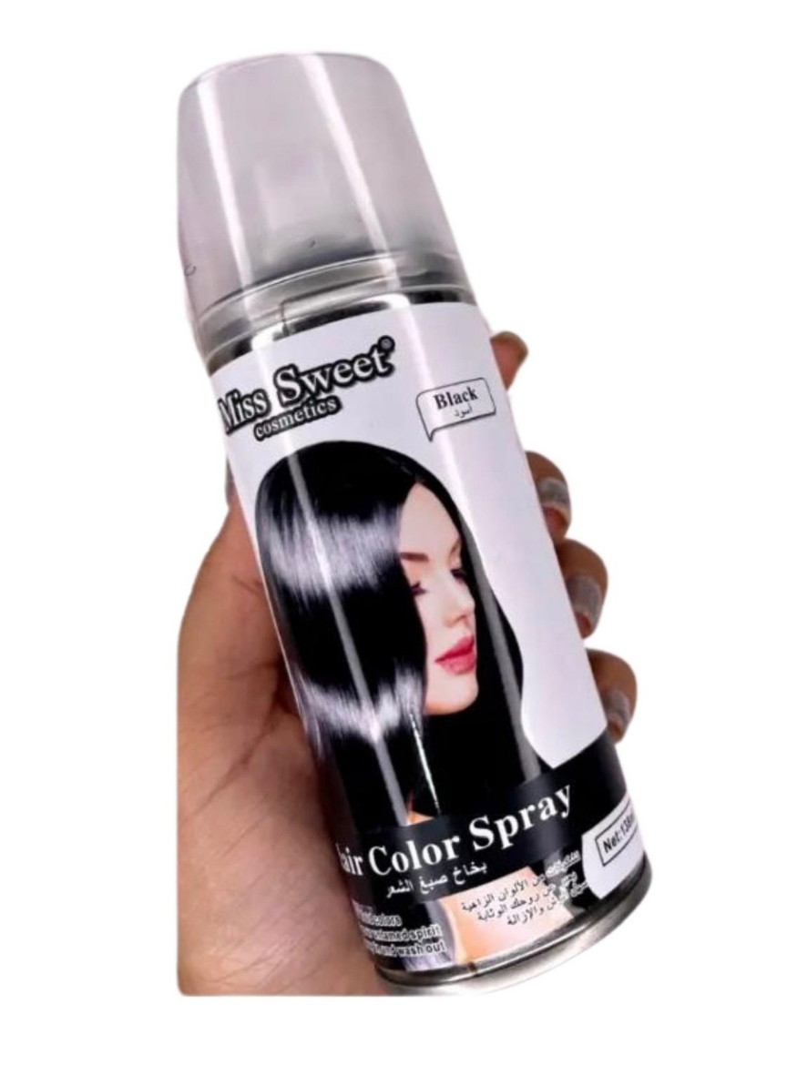 صورة 'مس سويت بخاخ صبغ للشعر باللون الاسود سبريه 138مل