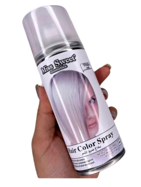 الصورة: مس سويت بخاخ صبغ للشعر باللون الابيض سبريه 138مل