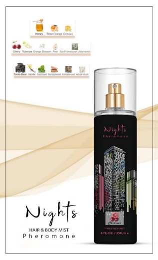 صورة شيريز بدي سبريه للجسم والشعر فيرومون نايتس 250 مل