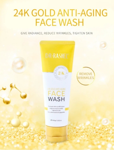 صورة دكتور راشيل غسول الوجه بخلاصة الذهب 24 قيراط المضاد للشيخوخة