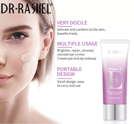 صورة دكتور راشيل بي بي كريم غني بفيتامين اي لتغطية مثالية