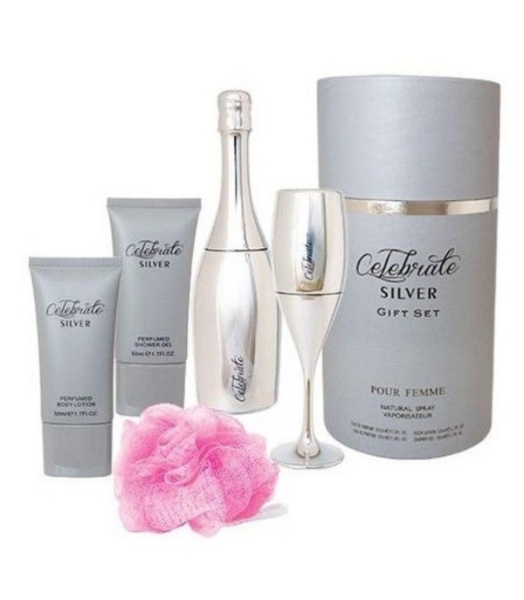 الصورة: سيلون طقم نسائي سلبرتي سلفر جولد