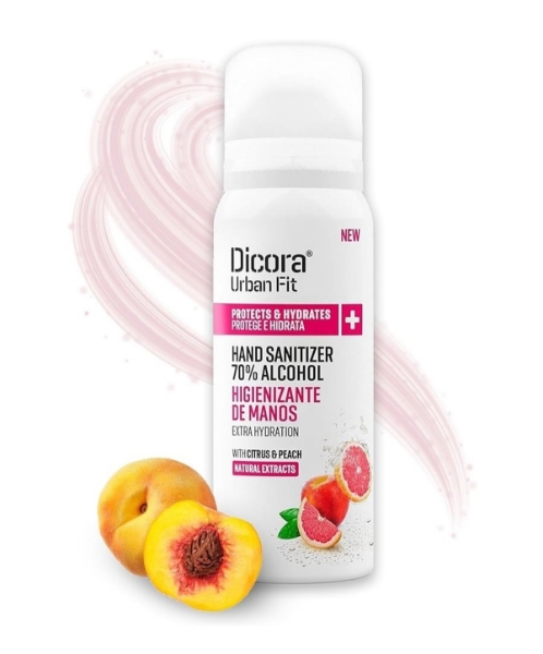 الصورة: ديورا اوربان فيت معقم اليدين  برائحة الحمضيات مع الخوخ  75 مل