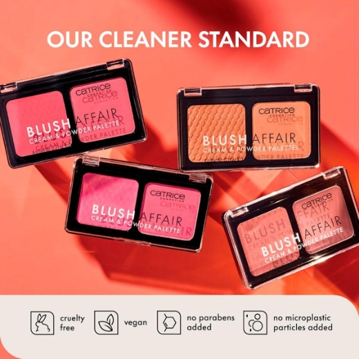 صورة كاتريس مجموعة أحمر الخدود الكريمي والبودرة  040