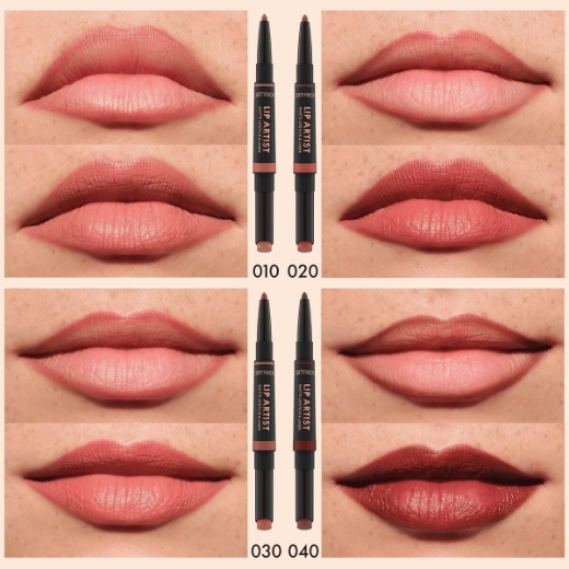 صورة كاتريس أحمر شفاه مطفي مع قلم تحديد شفاه ليب أرتيست 010