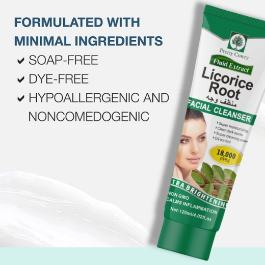 صورة منظف الوجه بجذر عرق السوس من بريتي كاوري، 120 مل