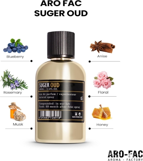 صورة اروما فاكتوري سكر عود بارفيوم 100مل