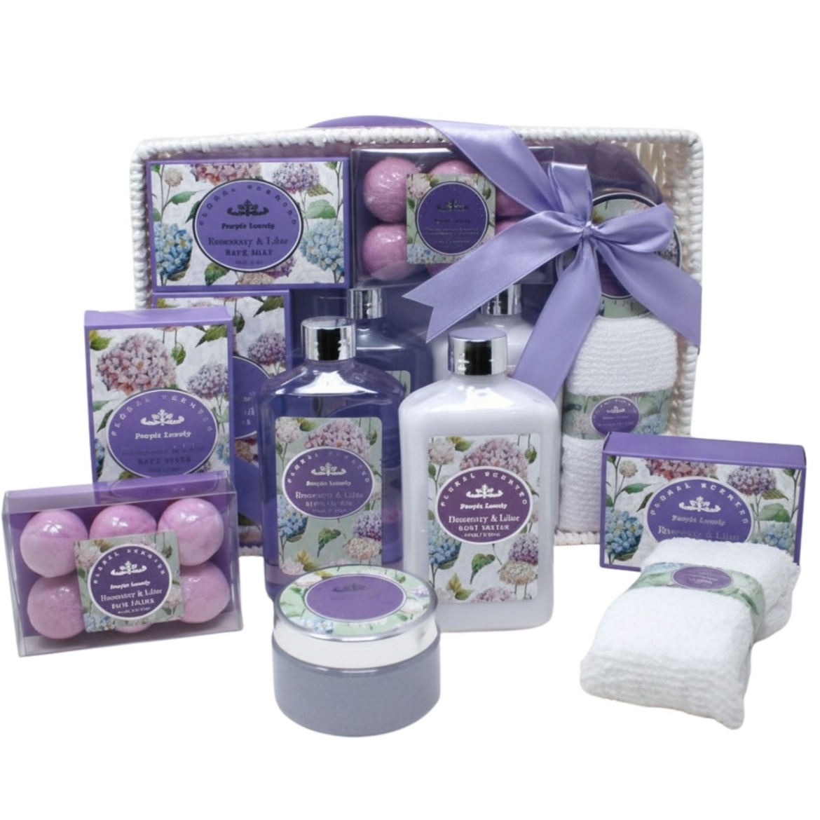 صورة باريس جلام طقم حمام بيربيل لافندر طقم يوني سيكس