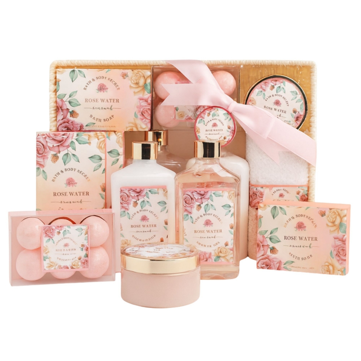 صورة باريس جلام طقم حمام روز ووتر طقم يوني سيكس