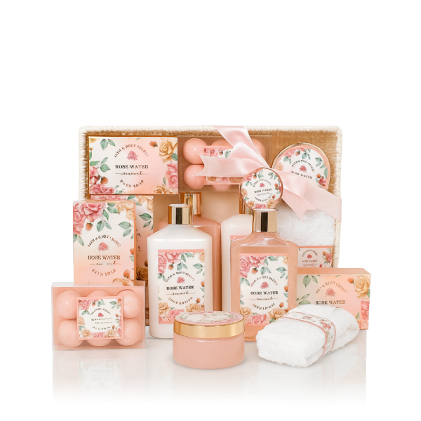 الصورة: باريس جلام طقم حمام روز ووتر طقم يوني سيكس