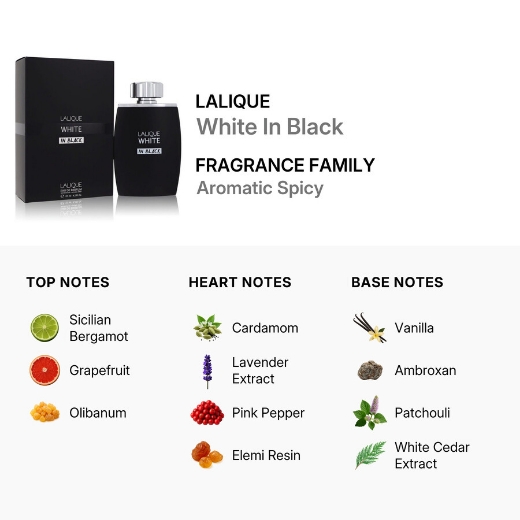 صورة لاليك وايت ان بلاك بارفيوم 100مل رجالي