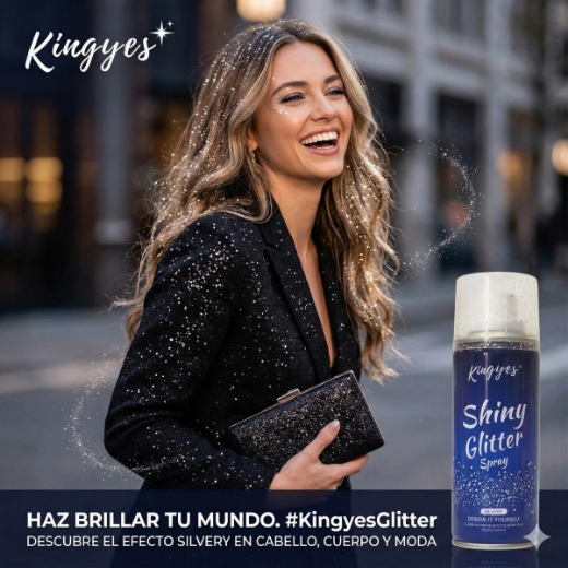 صورة بخاخ لامع فضي لامع 120 مل