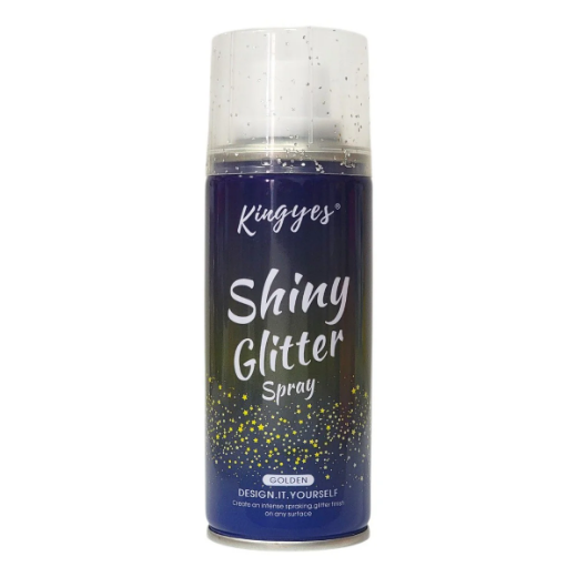 صورة بخاخ لامع ذهبي من كينجز آيز، 120 مل