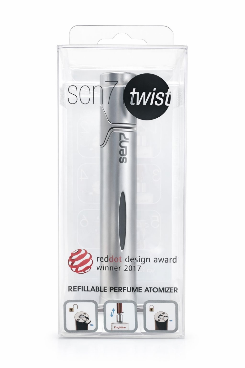 صورة سين سفن فضي بخاخ عطر قابل لإعادة التعبئة 3.3 مل